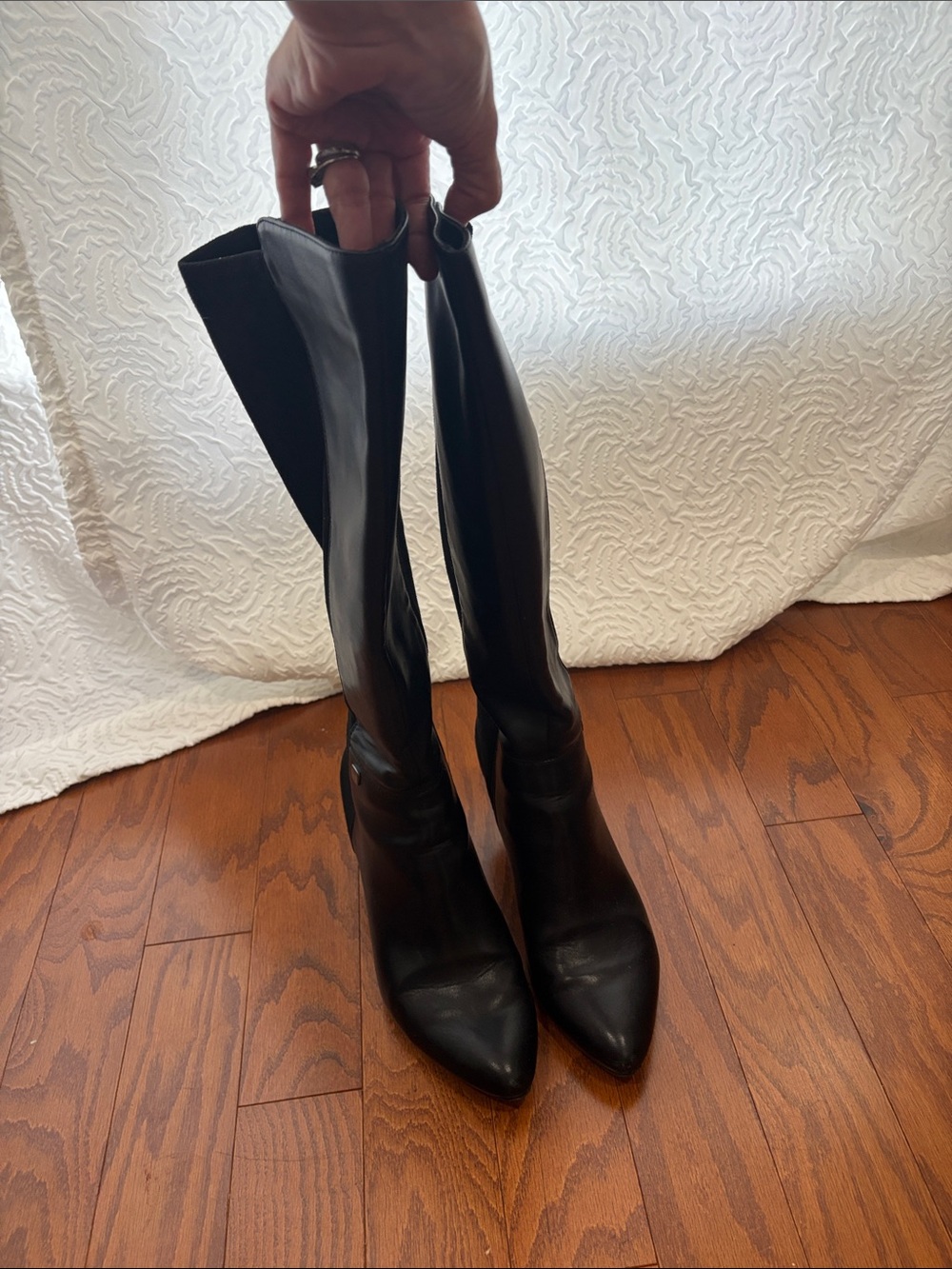 Alfani Black Tall Pointed Toe Boots